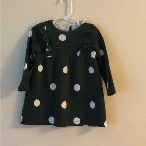 Little girls Zara dress in green